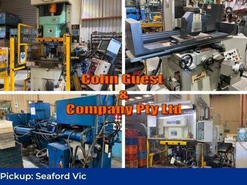 Site Closure Auction - Sheetmetal Stamping, Rubber Products Production, Machine Tools, Plating, Robotic Welding Cells, Forklift and General Equipment