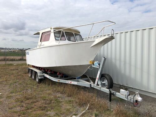 Bankrupt Estate Sale - Reef Roamer Aluminium Fishing Boat and Trailer