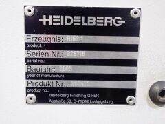 Heidelberg A2 Folding Machine, Type R152.1 - 5
