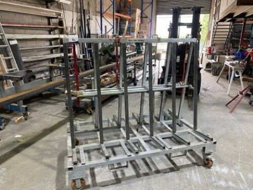 **UNRESERVED** A-frame glazing mobile trolley