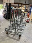 **UNRESERVED** A-frame glazing mobile trolley - 2