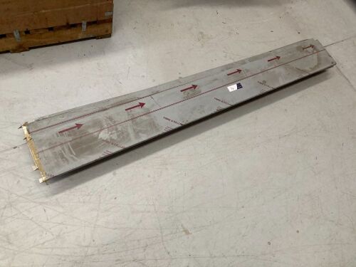 **UNRESERVED** Quantity of 7 x Stainless steel ply shelves