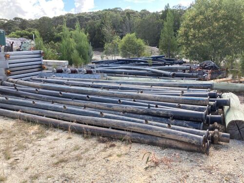 Quantity of approximately 130 x length of spear manifold poly pipe