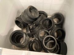 Quantity of 10 x IBC Crates of assorted poly pipe and fittings - 8