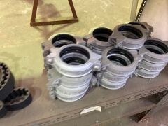 Quantity of assorted pipe couplings - 3
