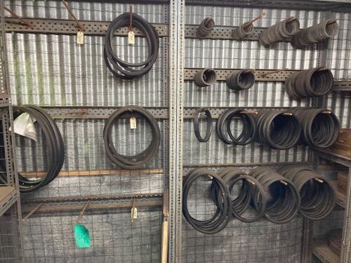 Quantity of assorted rubber belts