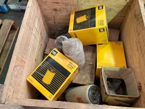 Crate of assorted Hydraulic Oil Filters
