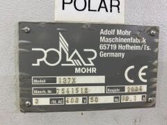 Polar 137X GUILLOTINE with 2 Polar Mohr LIFT TABLES and a Polar Mohr SHAKER TABLE - 12