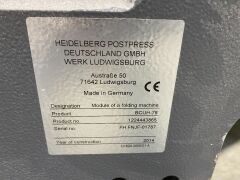 Heidelberg A1 Folding Machine - 40
