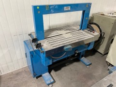 Quantity of 2 Strapping Machines, 240 Volt, Stainless Steel Tables with Rollers - 8