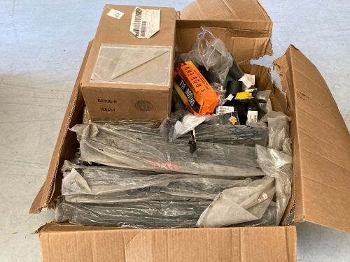 Box of assorted light vehicle parts