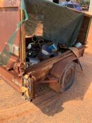 Unreserved-Box trailer with irrigation parts - 4