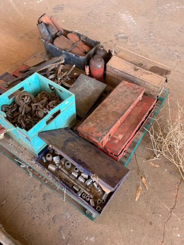 Unreserved-Pallet lot of hand tools