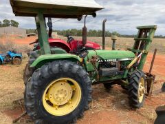 Unreserved-John Deere JD1750 Tractor with forklift attachment - 2