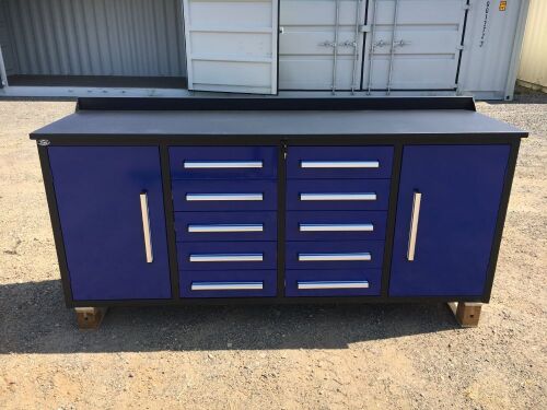 Unreserved 2019 10 Drawer Tool Cabinet and Workbench