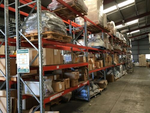 Qty of 9 x Bays of Pallet Racking