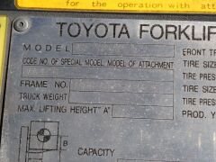 2001 Toyota 1.5t Forklift - 25