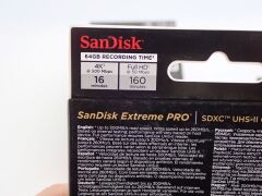 Quantity of 15 x SanDisk Extreme Pro Memory Cards - 6
