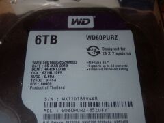 Quantity of 2 x Western Digital 6tb HDDs - 3