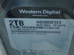Quantity of 10 x Western Digital 2tb HDDS - 5