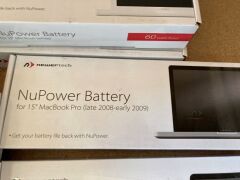 Quantity of 9 x assorted Newertech MacBook Pro batteries - 5